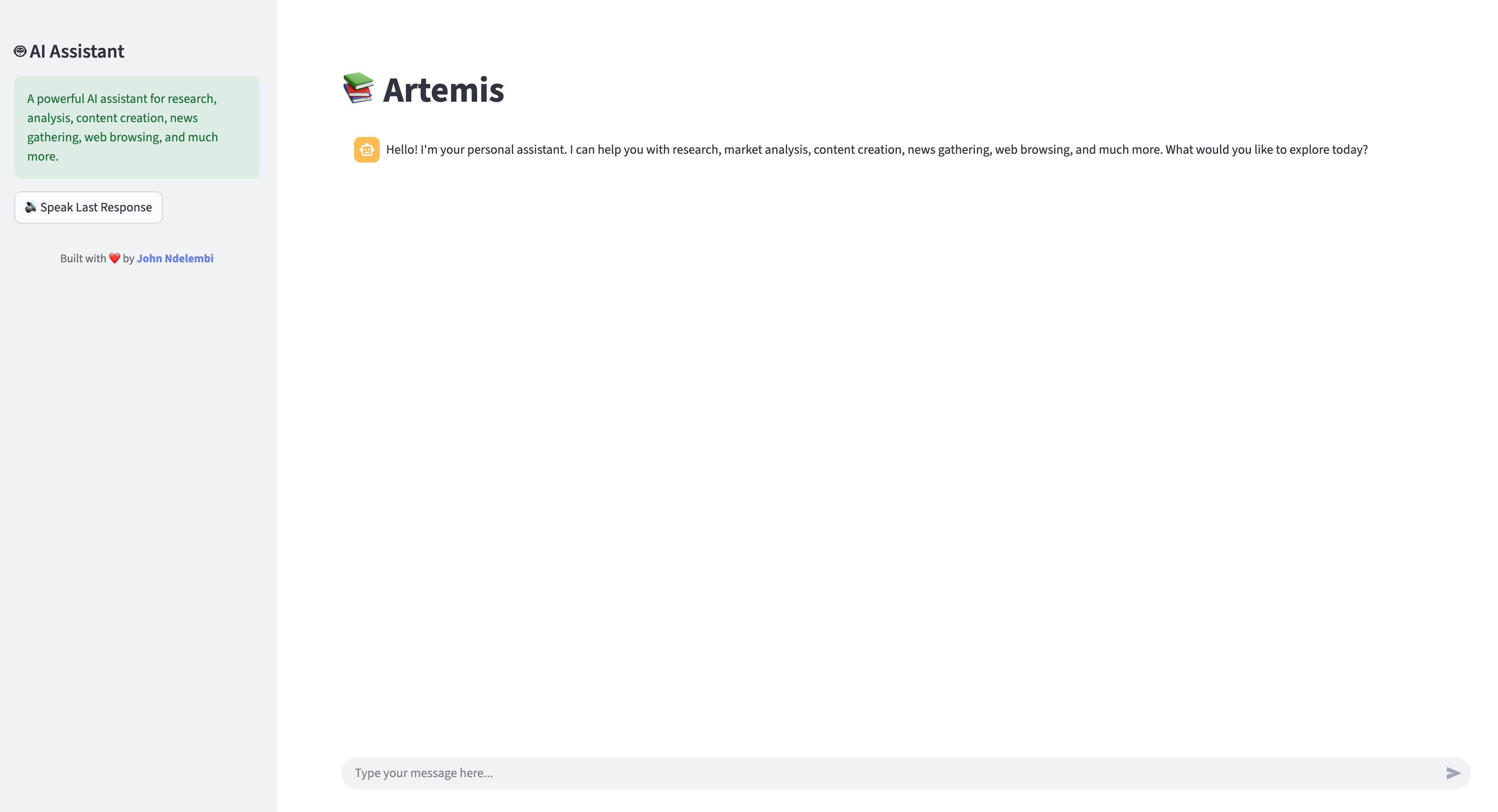 Artemis AI Agent